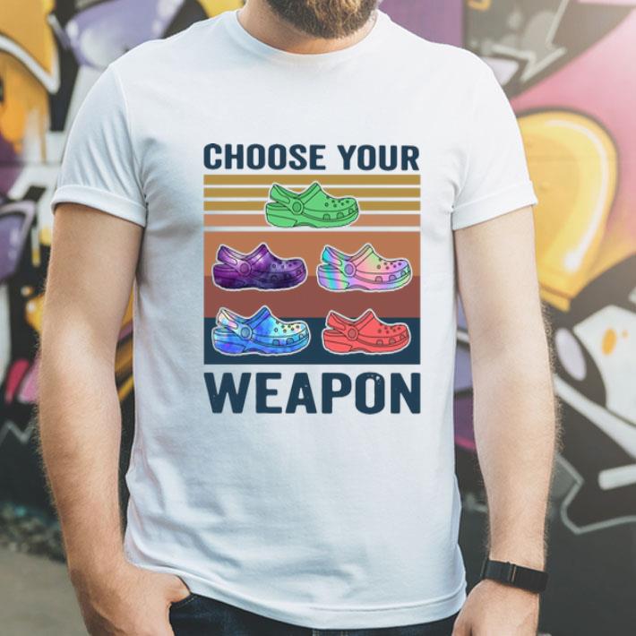 Vintage Croc Choose Your Weapon shirt