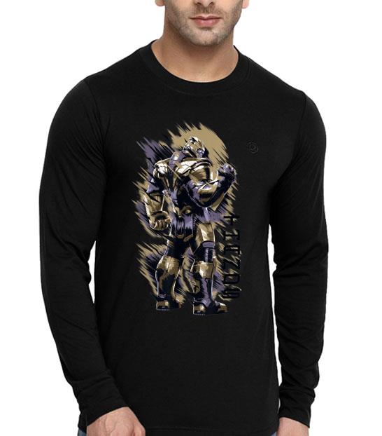 2ba3eb0b marvel avengers endgame thanos shoulder graphic shirt 4 - Marvel Avengers Endgame Thanos Shoulder Graphic Shirt
