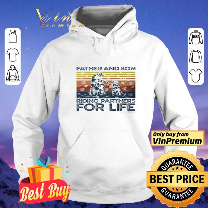 Motorbiker Father And Son Riding Partness For Life Vintage shirt