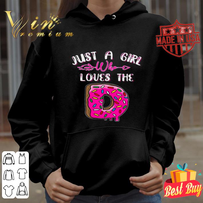 Just A Girl Who Loves D Donut Cake shirt