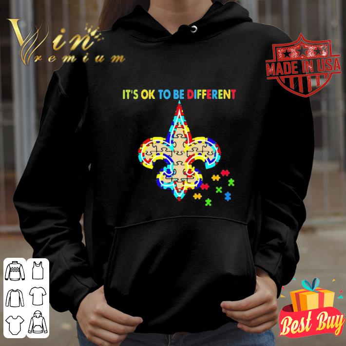 2fbadb60 autism awareness saints it s ok to be different new orleans saints shirt 4 - Autism Awareness Saints It’s Ok To Be Different New Orleans Saints shirt
