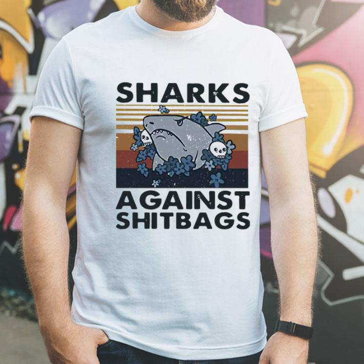 2fc3e7d1 skull sharks against shitbags vintage shirt 4 - Skull Sharks Against Shitbags Vintage Shirt