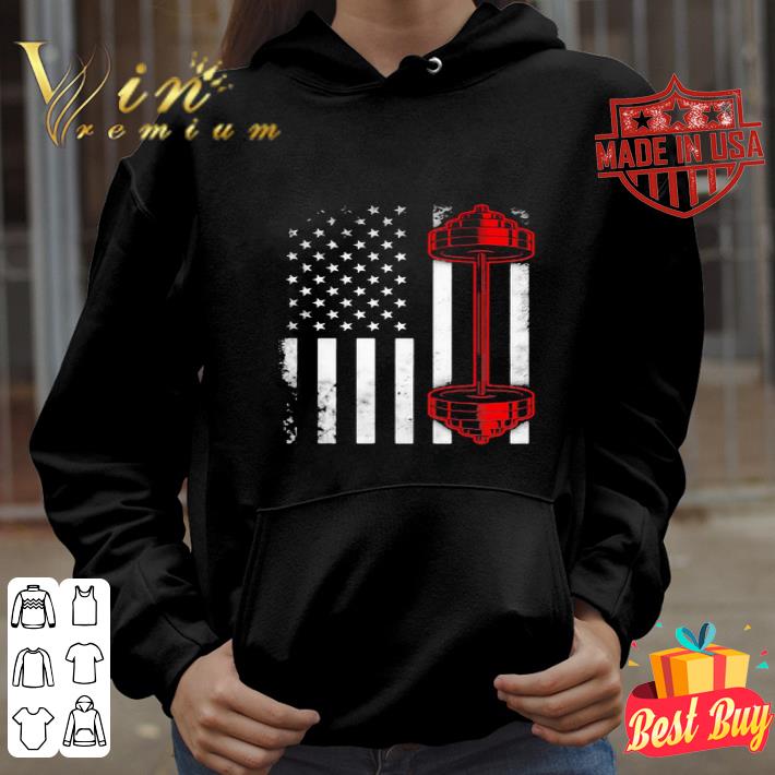 Weightlifting American Flag 4th Of July Independence Day shirt