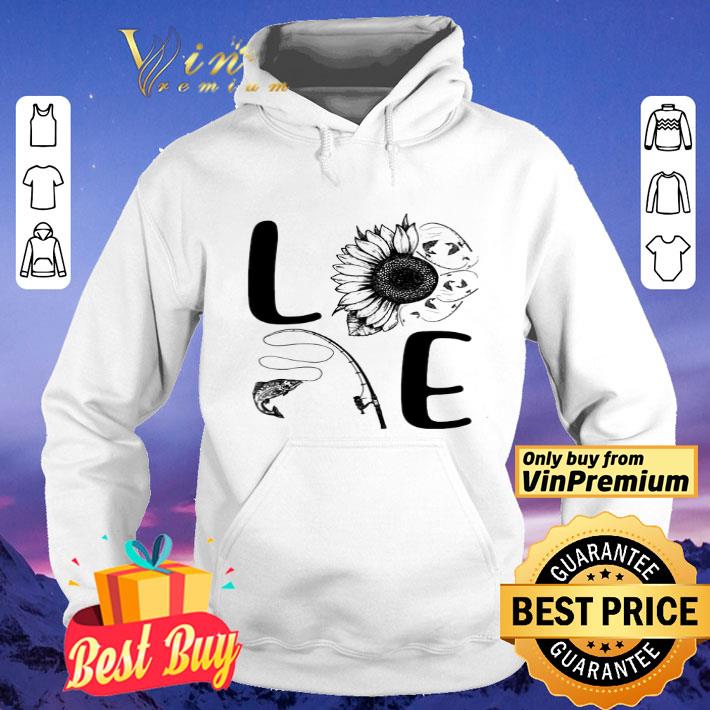 Love Fishing Sunflower shirt