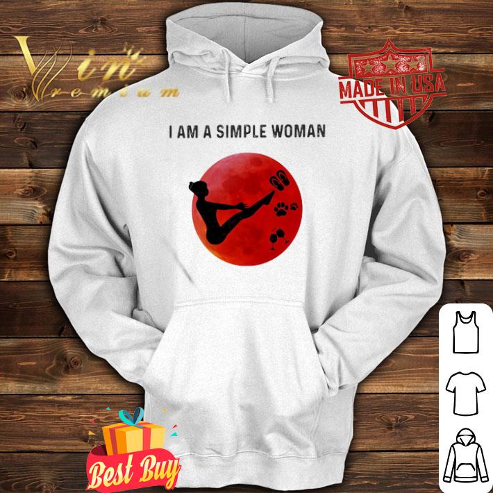 343a64f1 i am a simple woman pilates paw wine sunset shirt 4 - I Am A Simple Woman Pilates Paw Wine Sunset shirt