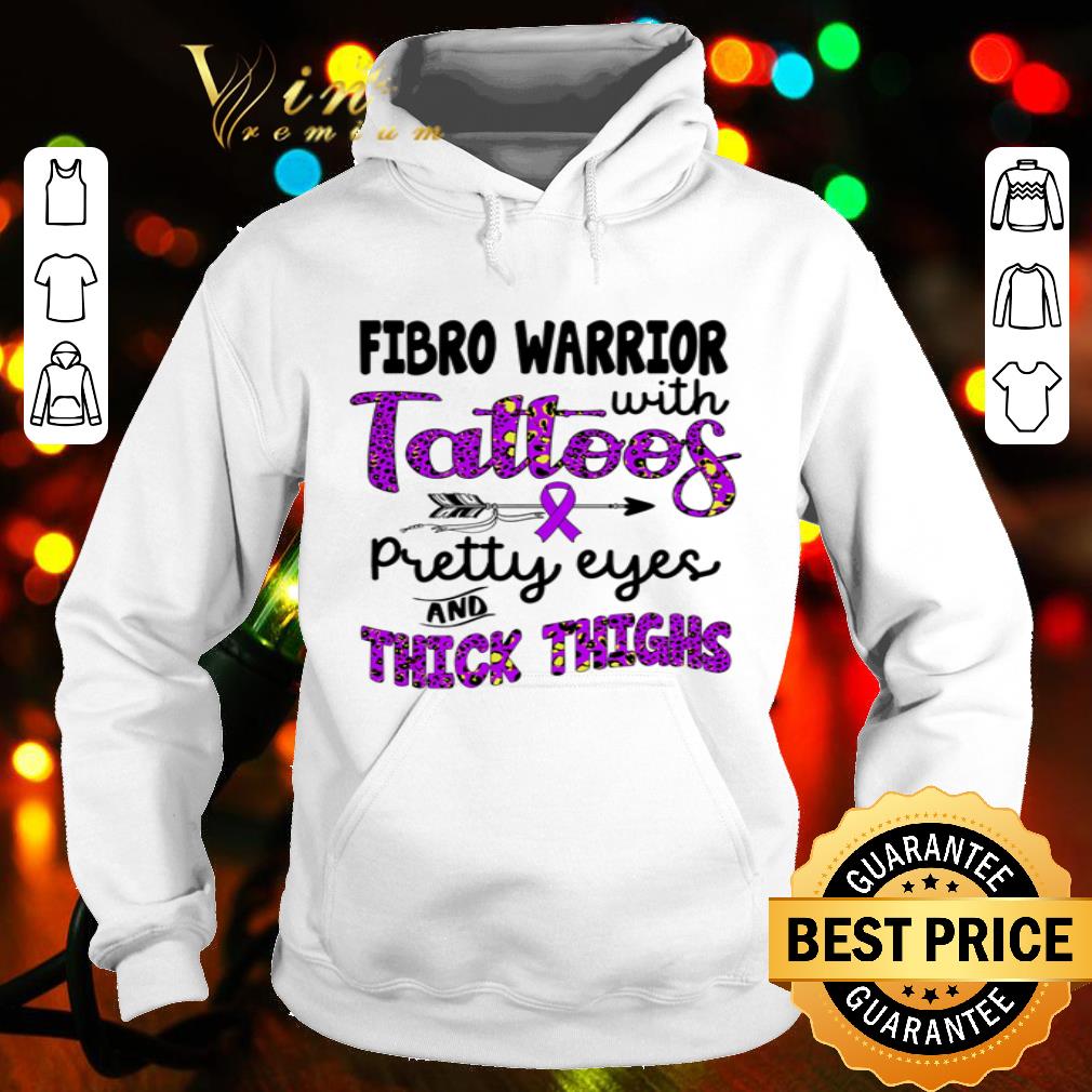 Fibromyalgia Awareness Fibro Warrior With Tattoos Pretty Eyes shirt
