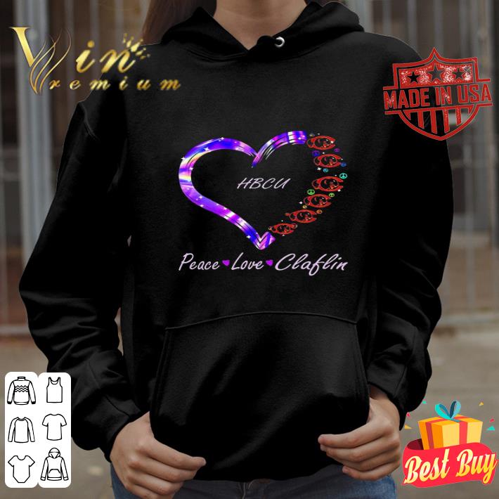 HBCU Peace Love Claflin University Athletics shirt