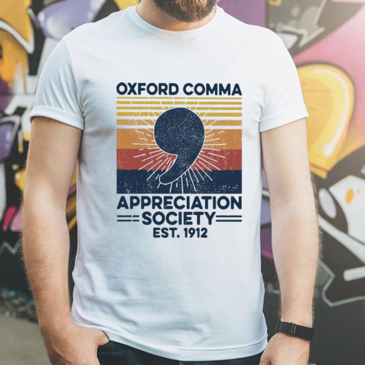 3971cac9 vintage oxford comma appreciation society est 2912 shirt 4 - Vintage Oxford Comma Appreciation Society Est. 2912 shirt
