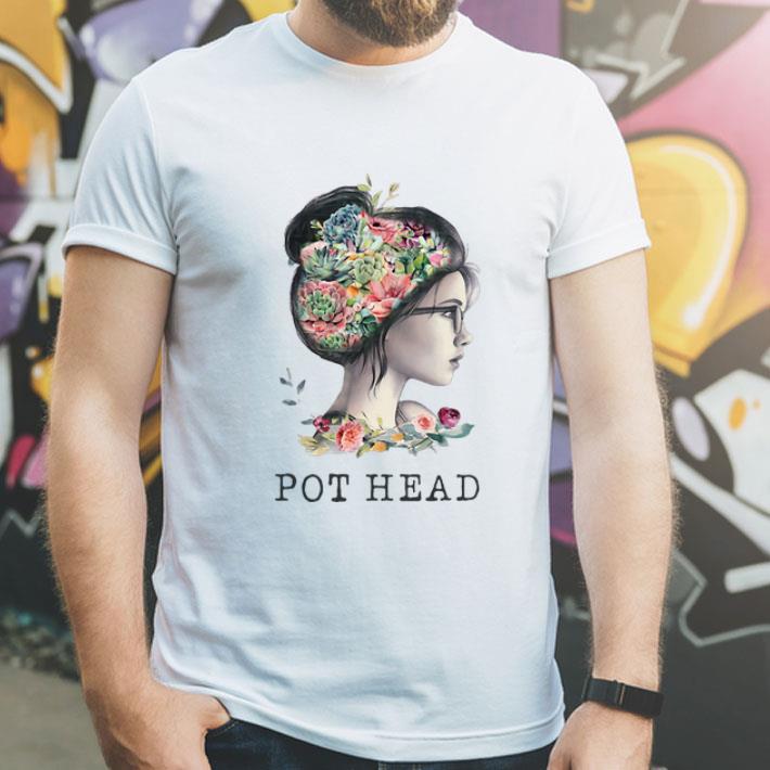 Flower Garden Girl Pot Head shirt
