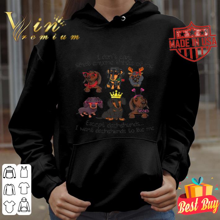3a4988d0 i don t care what anyone thinks of me except dachshunds shirt 4 - I Don’t Care What Anyone Thinks Of Me Except Dachshunds shirt