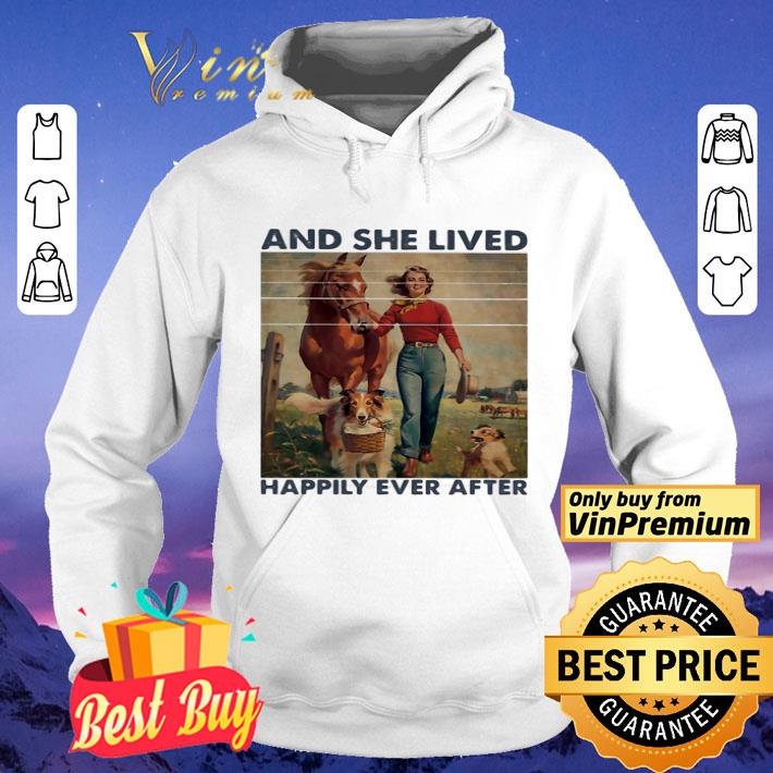 And She Lived Happily Ever After Girl Horse Dog Vintage shirt 3aeefde7 and she lived happily ever after girl horse dog vintage shirt 4 - And She Lived Happily Ever After Girl Horse Dog Vintage shirt