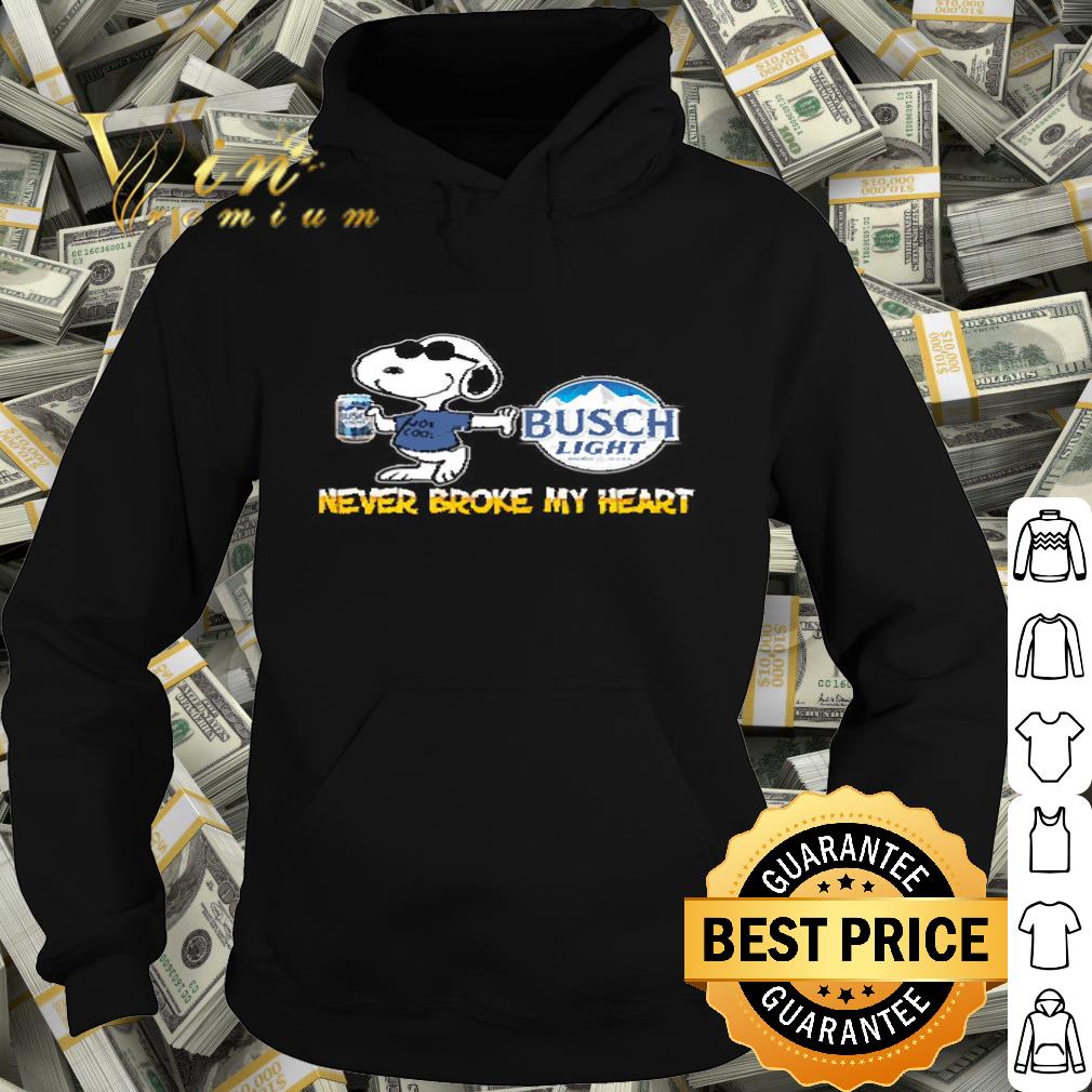Snoopy Never Block My Heart Busch Light Beer shirt