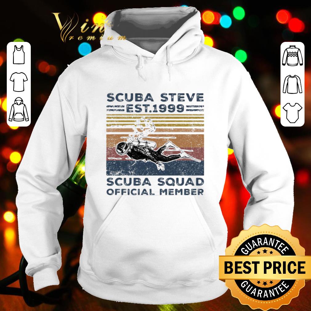 Scuba Diving Steve Est 1999 Scuba Squad Official Member Vintage shirt