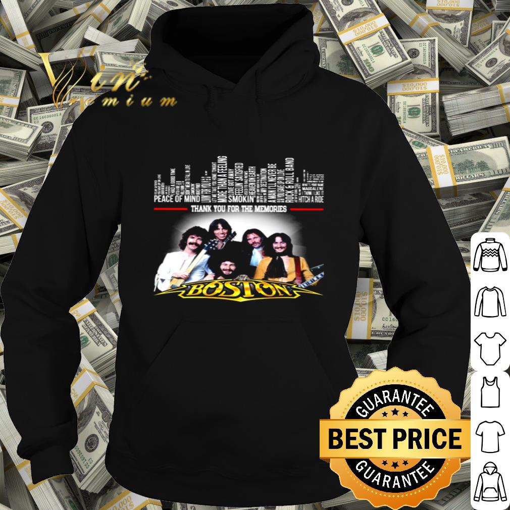 Thank You For The Memories Boston Band List Songs shirt