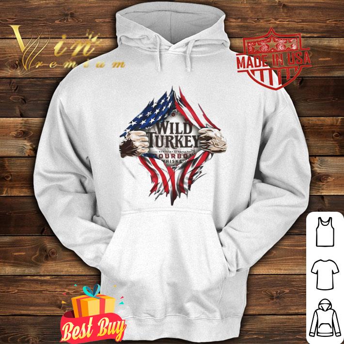 Blood insides wild turkey bourbon whiskey american flag independence day shirt 4 Blood insides wild turkey bourbon whiskey american flag independence day shirt
