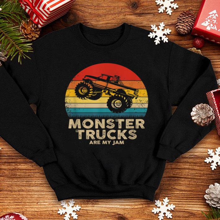 4088f63c cool monster truck are my jam retro sunset vintage shirt 4 - Cool Monster Truck Are My Jam Retro Sunset Vintage Shirt