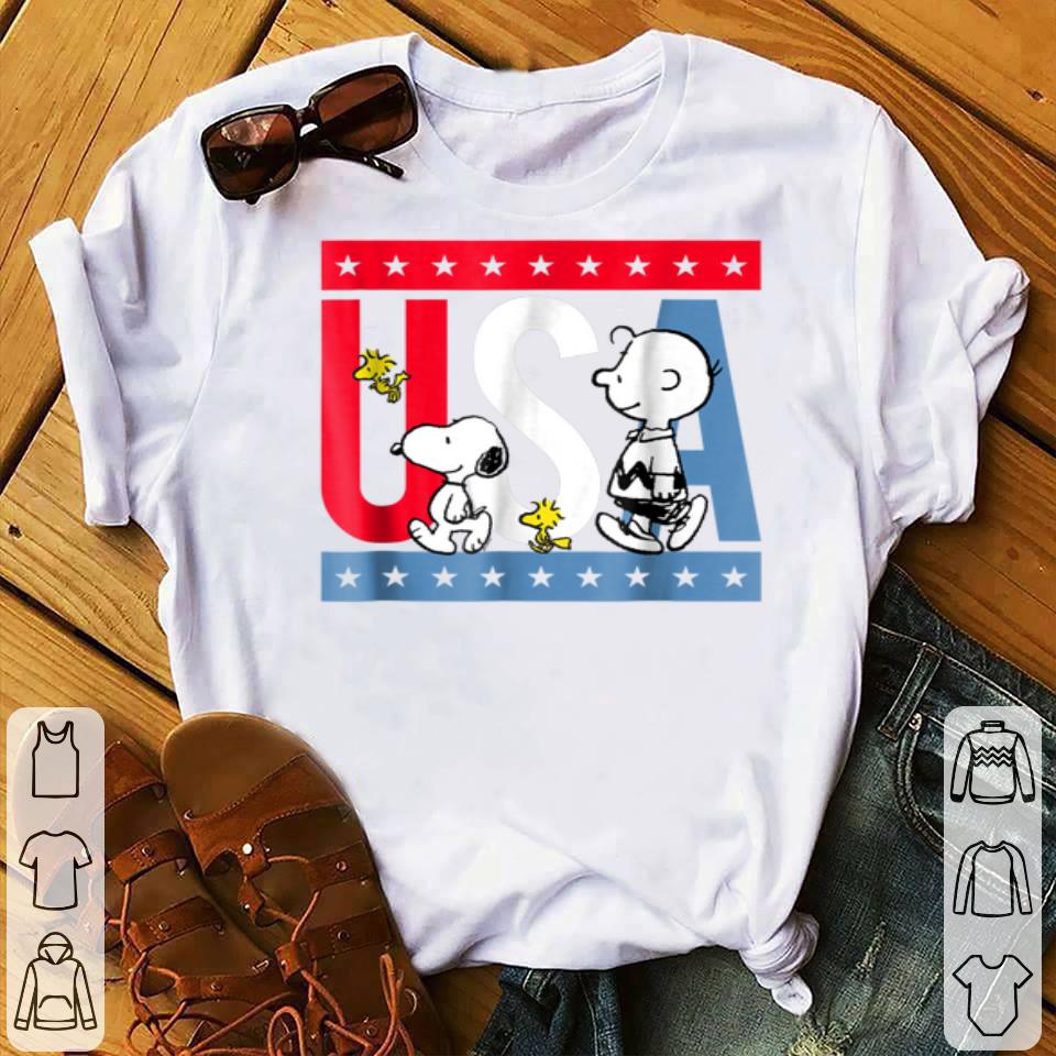 Peanuts Snoopy Americana red white and blue USA Shirt