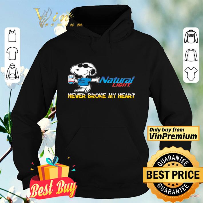 4251885a snoopy natural light never broke my heart shirt 4 - Snoopy Natural light never broke my heart shirt