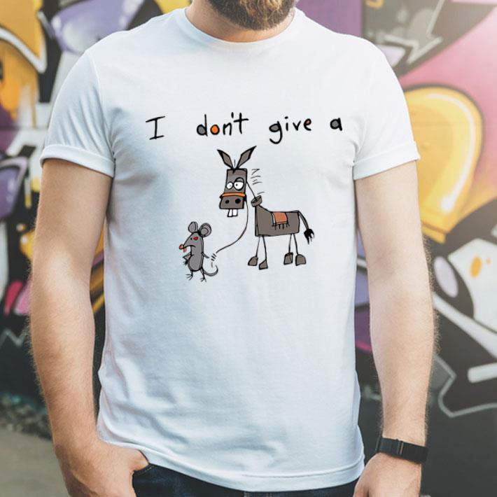 I Don’t Give A Mouse Walking A Donkey shirt