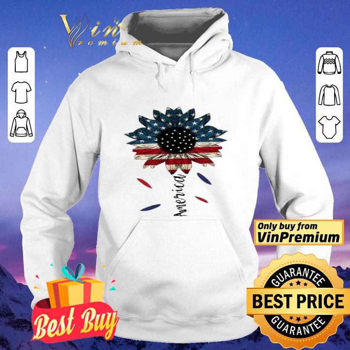 American Flag Sunflower shirt