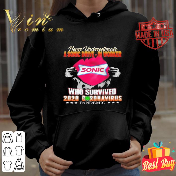 Never Underestimate A Sonic Worker Who Survived 2020 Coronavirus shirt