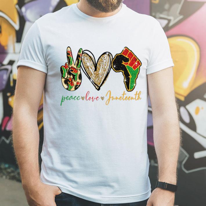 Peace Love Juneteenth Africa Strong shirt 1 Peace Love Juneteenth Africa Strong shirt