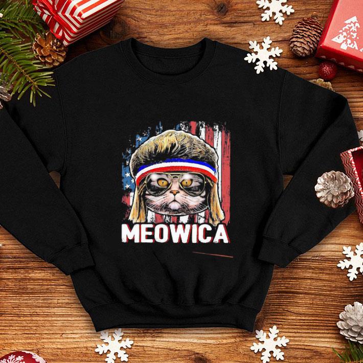 Cat Meowica American Flag Independence Day 4th Of July shirt