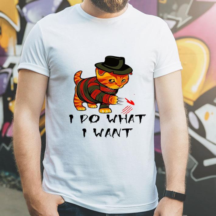 Freddy Krueger Mashup Cat I Do What I Want shirt
