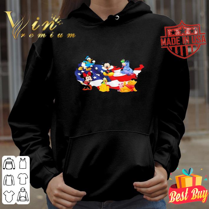 461ed758 america donald duck pluto pooh eeyore mickey and minnie mouse shirt 4 - America Donald Duck Pluto Pooh Eeyore Mickey and Minnie Mouse shirt