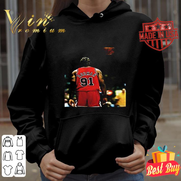 91 Dennis Rodman Chicago Bulls Player Basketball Poster shirt