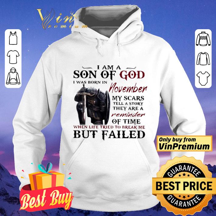Templar Knight I Am Son Of God I was Born In November shirt