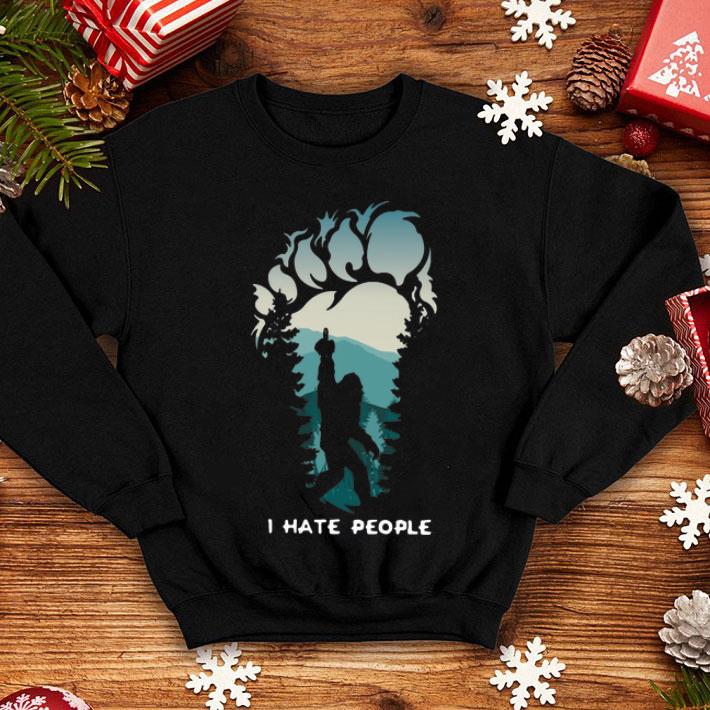 Bigfoot I Hate People Middle Finger shirt 8 Bigfoot I Hate People Middle Finger shirt