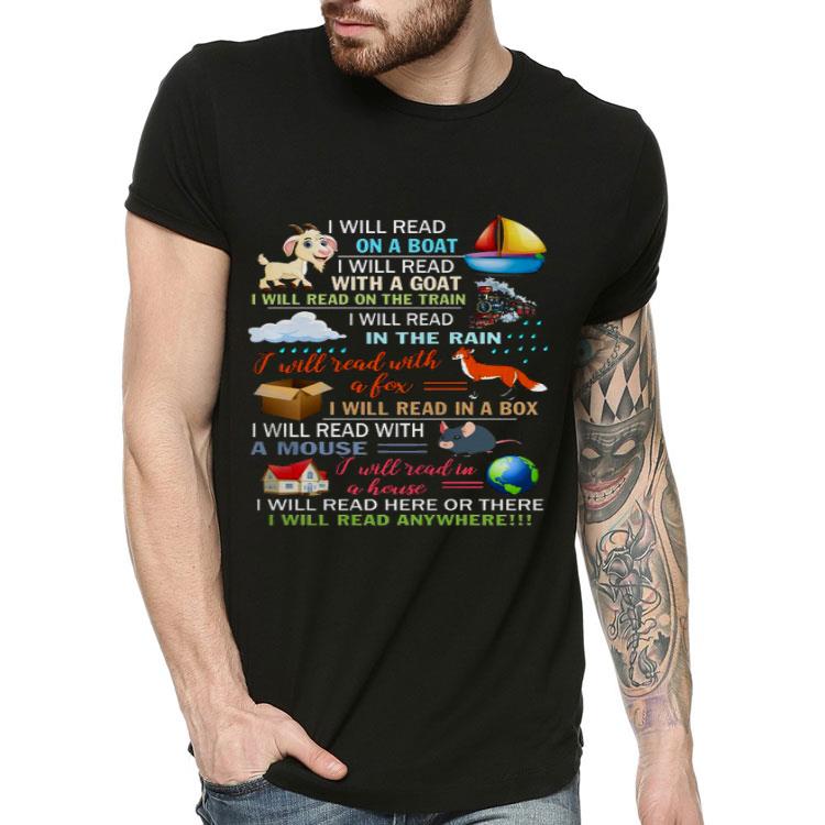 4ad5afd1 i will read on a boat i will read with a goat shirt 4 - I Will Read On A Boat I Will Read With A Goat Shirt