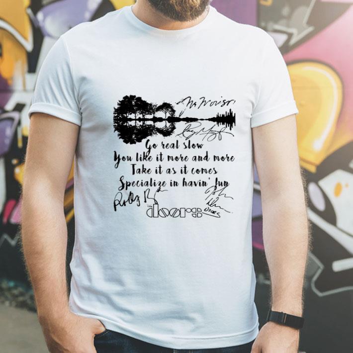The Doors Take It As It Comes Lyrics Signatures Guitar Lake shirt