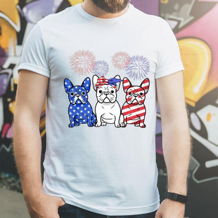 French Bulldog American Flag Independence Day shirt