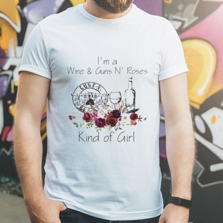 I’m A Wine And Guns N’ Roses Kind Of Girl Floral shirt