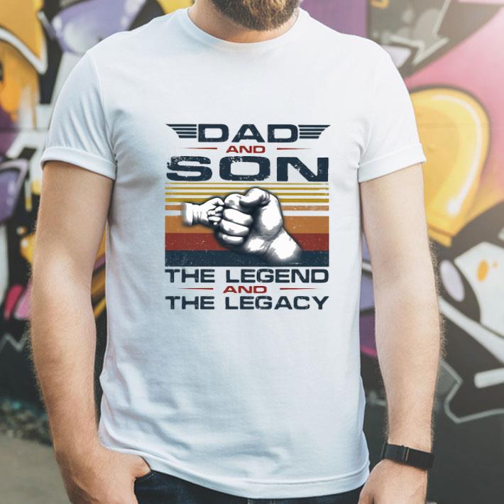 Vintage Dad And Son The Legend And The Legacy shirt