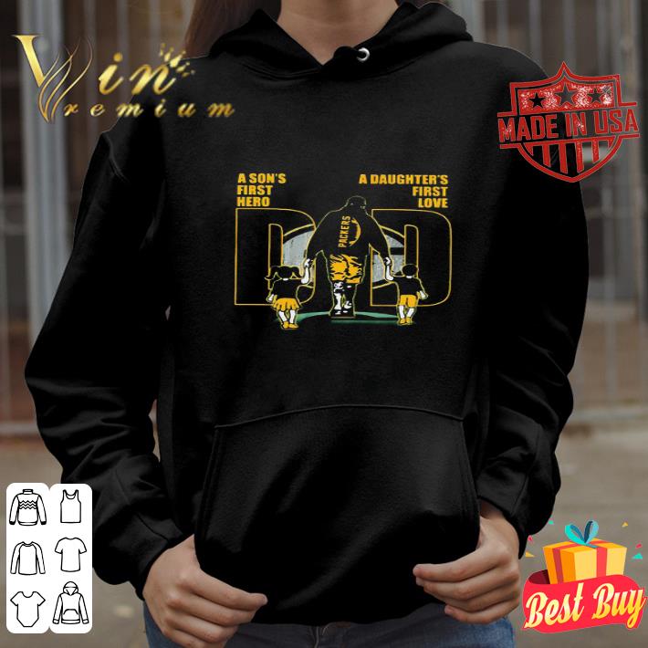 4e1f06be a son s first hero a daughter s first love dad green bay packers father s day shirt 4 - A Son’s First Hero A Daughter’s First Love Dad Green Bay Packers Father’s Day shirt