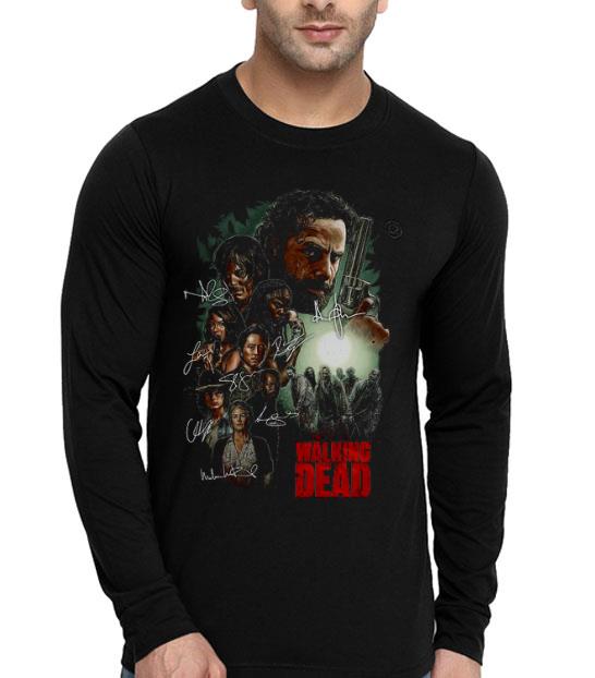 4ef1a88d the walking dead signatures shirt 4 - The Walking Dead Signatures Shirt
