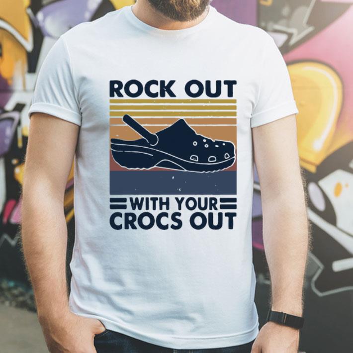 Vintage Rock Out With Your Crocs Out shirt