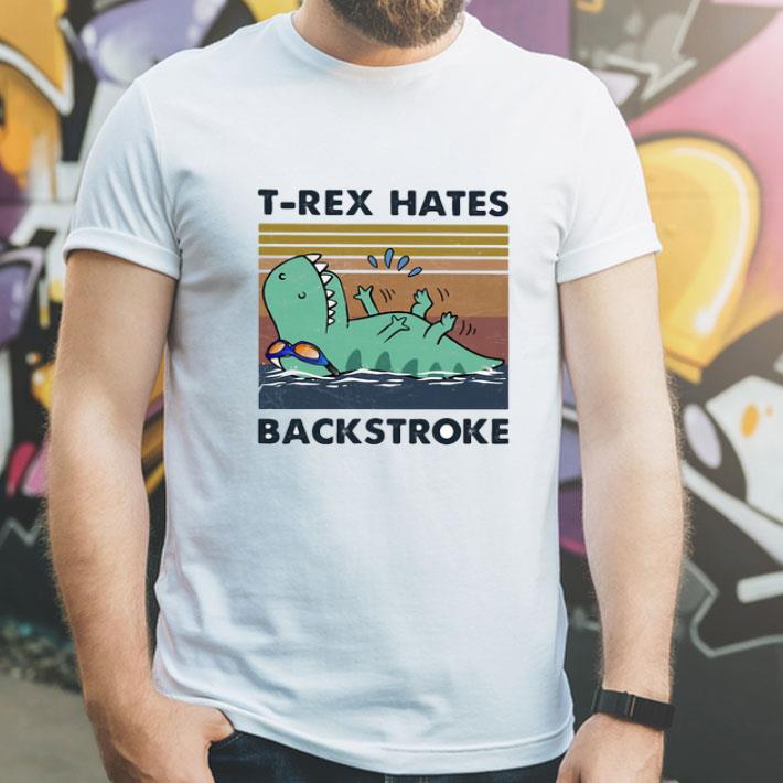 Vintage Swimming Dinosaur T-rex Hates Backstroke shirt