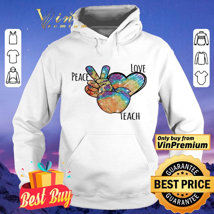 Peace love teacher apple diamond shirt