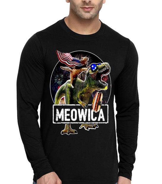 Meowica Cat T Rex Dinosaur 4th Of July So Cute Shirt 531d0ce2 meowica cat t rex dinosaur 4th of july so cute shirt 4 - Meowica Cat T Rex Dinosaur 4th Of July So Cute Shirt