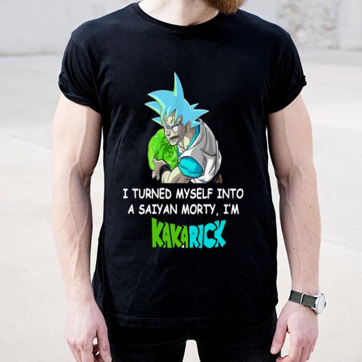 Kamehameha Goku I Turned Myself Into A Saiyan Morty I’m Kakarick Zombie Shirt