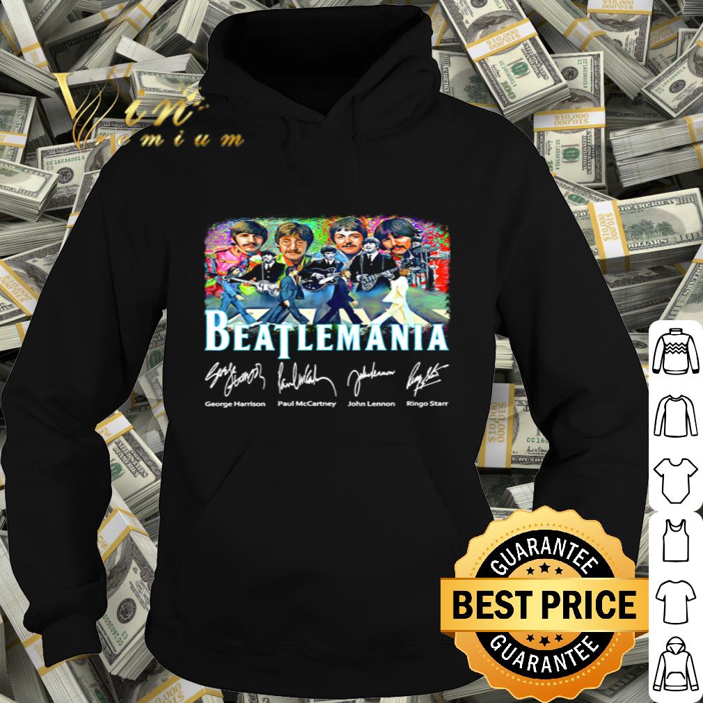 The Beatles Beatlemania Signatures Abbey Road shirt