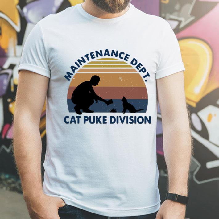 Vintage Maintenance Dept Cat Puke Division shirt