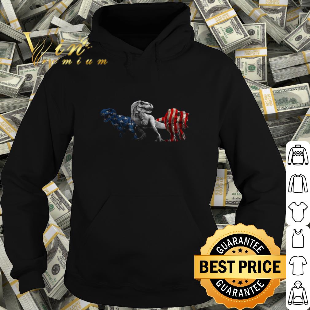 Dinosaur T-rex American Flag 4th Of July Independence Day shirt