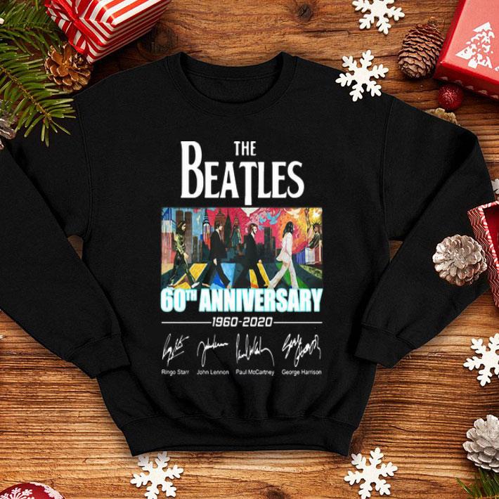 The Beatles 60th Anniversary 1960-2020 Signatures shirt 1 The Beatles 60th Anniversary 1960-2020 Signatures shirt