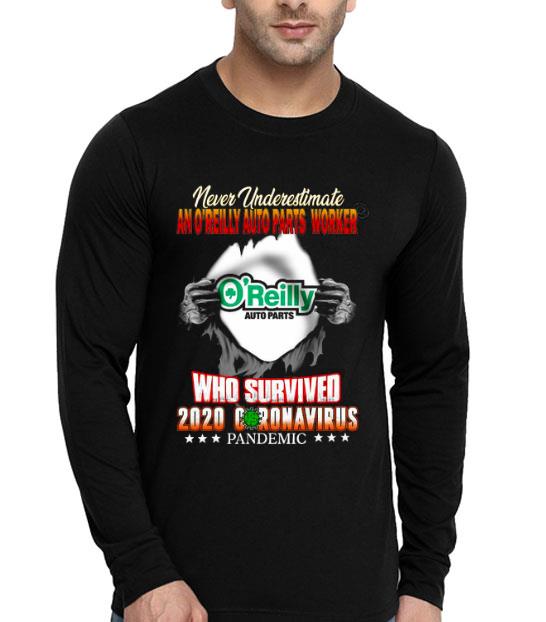 Never Underestimate An O'Reilly Inside Me Who Survived 2020 Coronavirus Shirt