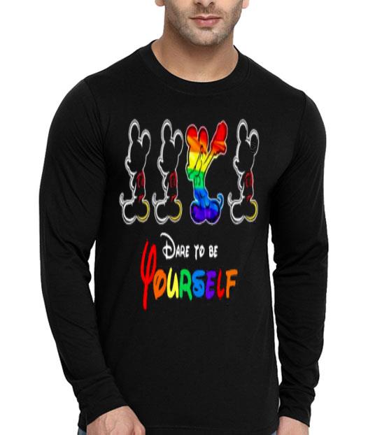 5b412f11 lgbt mickey mouse dare to be yourself shirt 4 - LGBT Mickey Mouse Dare To Be Yourself Shirt